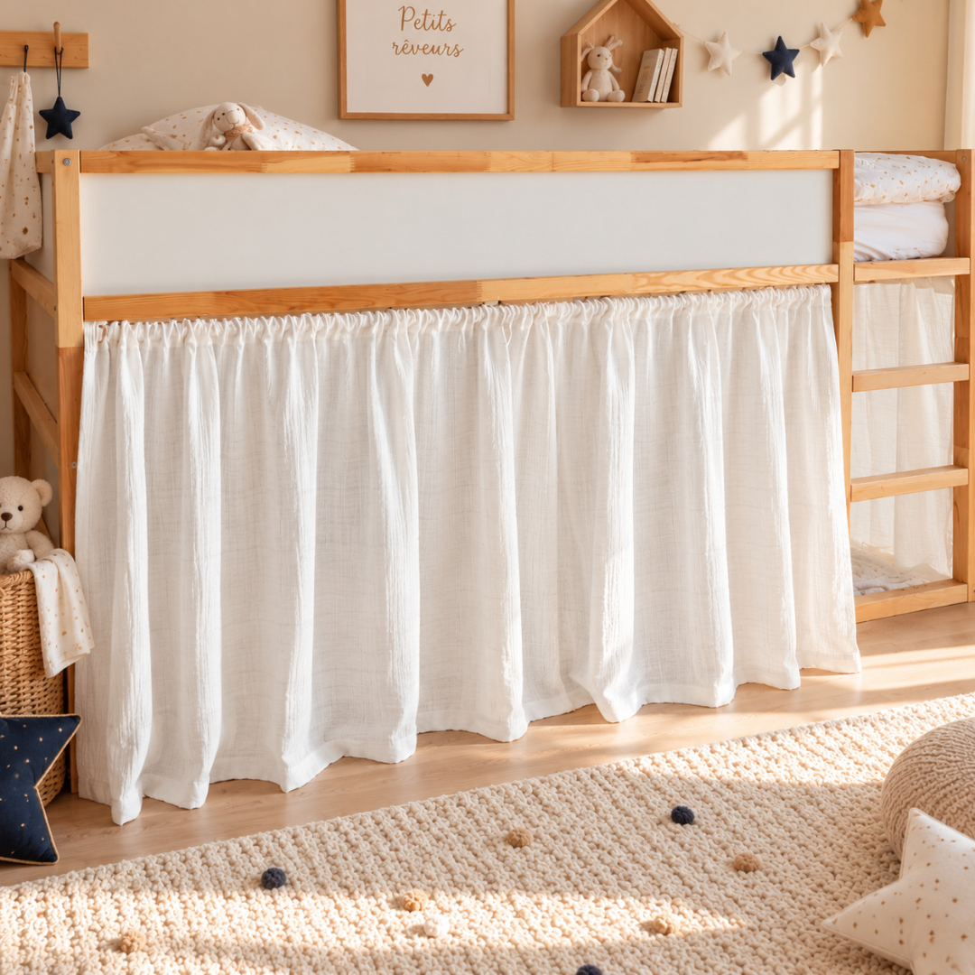 Rideaux lit Kura IKEA - Blanc