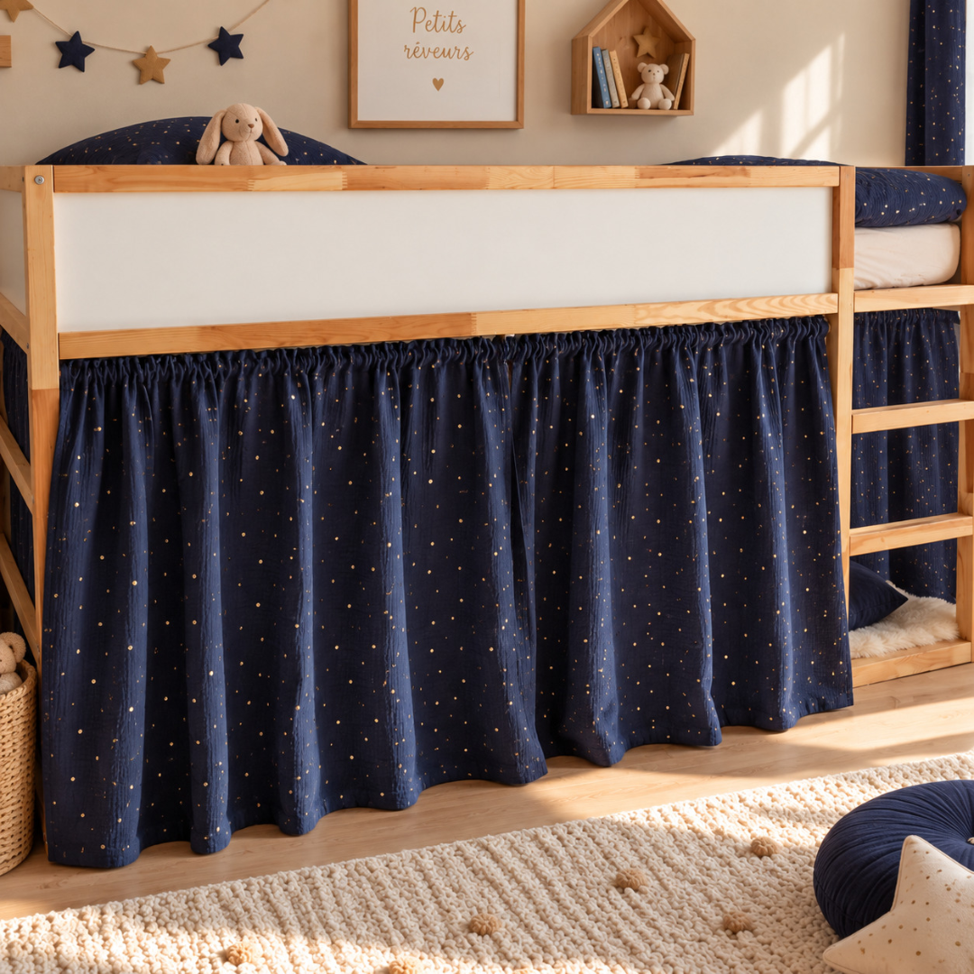 Rideaux lit Kura IKEA - Bleu nuit OR