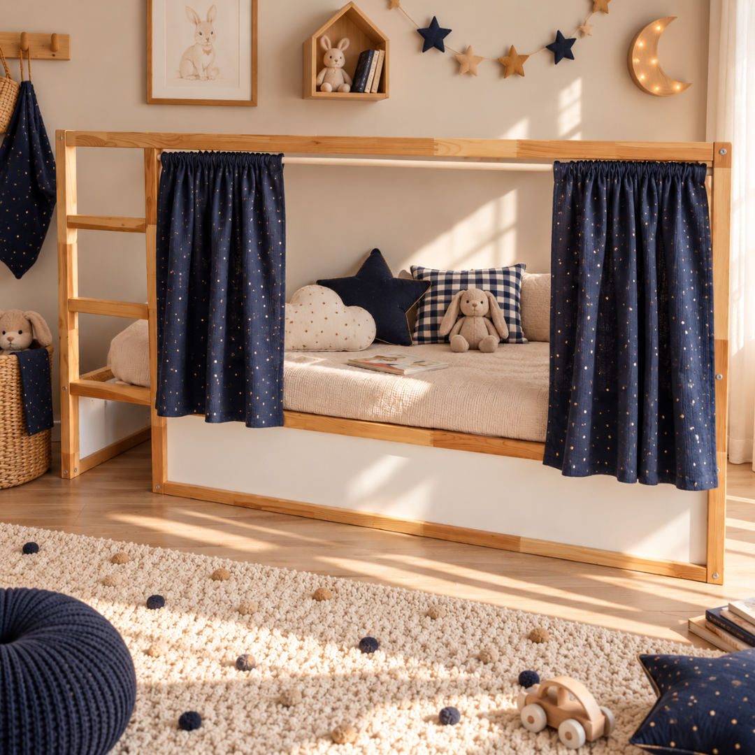 Rideaux lit Kura IKEA - Bleu nuit OR
