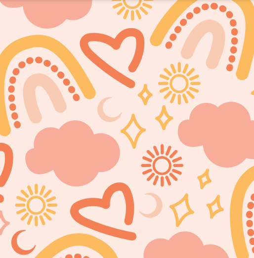 Autocollant sticker pour lit Kura Ikea - Arc-en-ciel