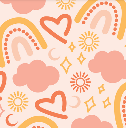 Autocollant sticker pour lit Kura Ikea - Arc-en-ciel