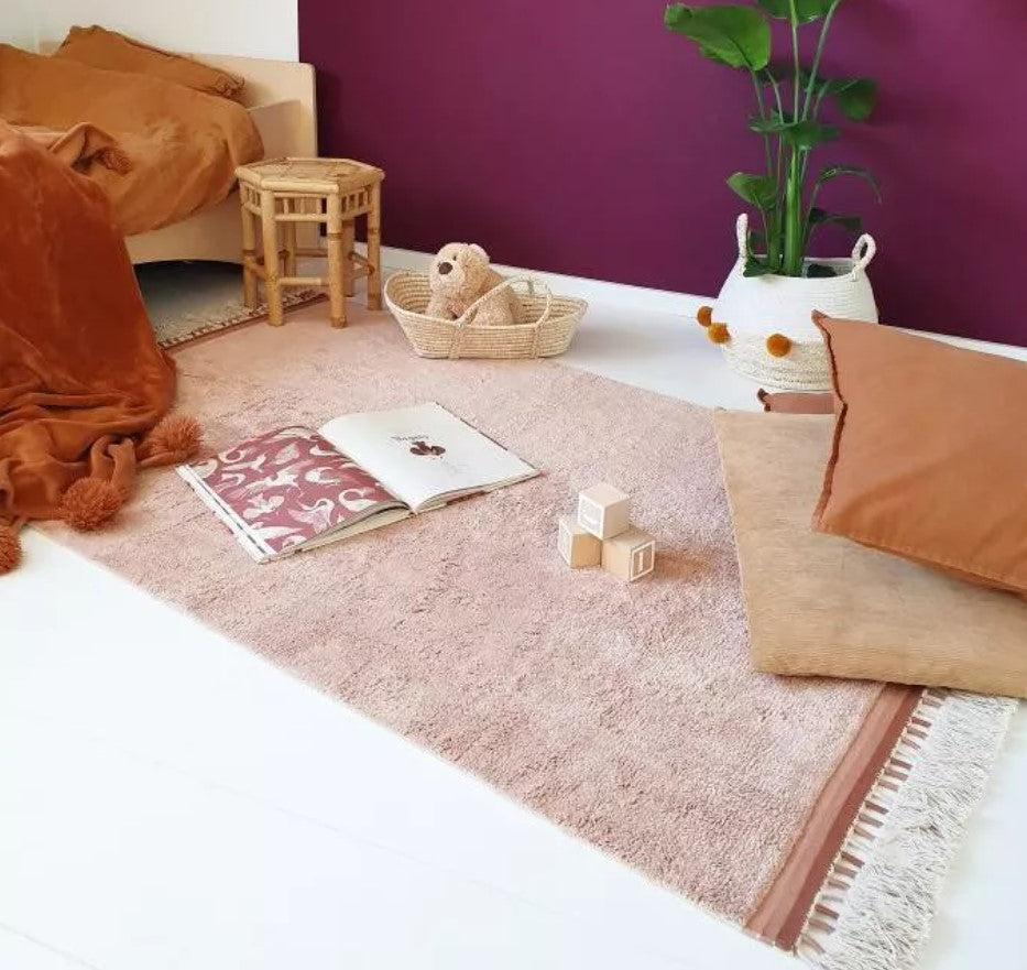 Tapis enfant rose