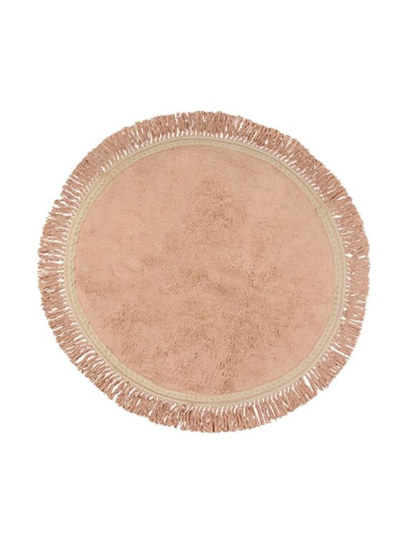 Tapis enfant rose poudré