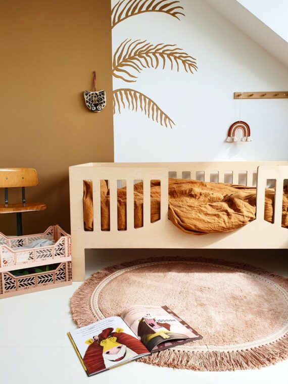Tapis enfant rose poudré