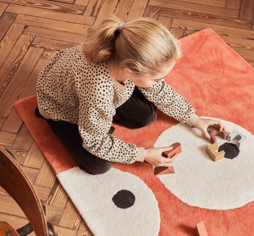 Tapis enfant Terracotta