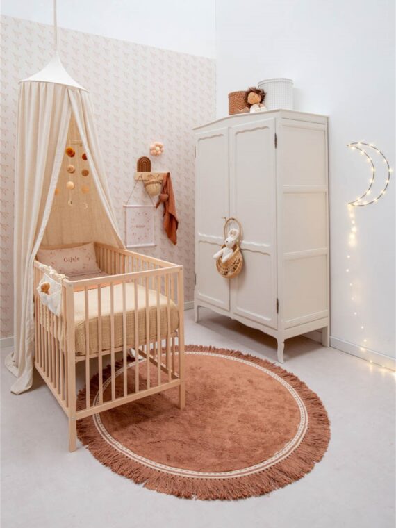 Tapis enfant rose vintage