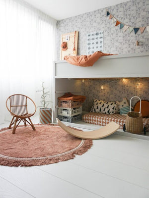 Tapis rose vintage