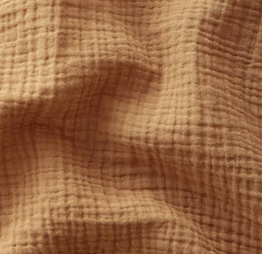 Vera Nobodinoz terracotta bedhemel van biologisch katoen