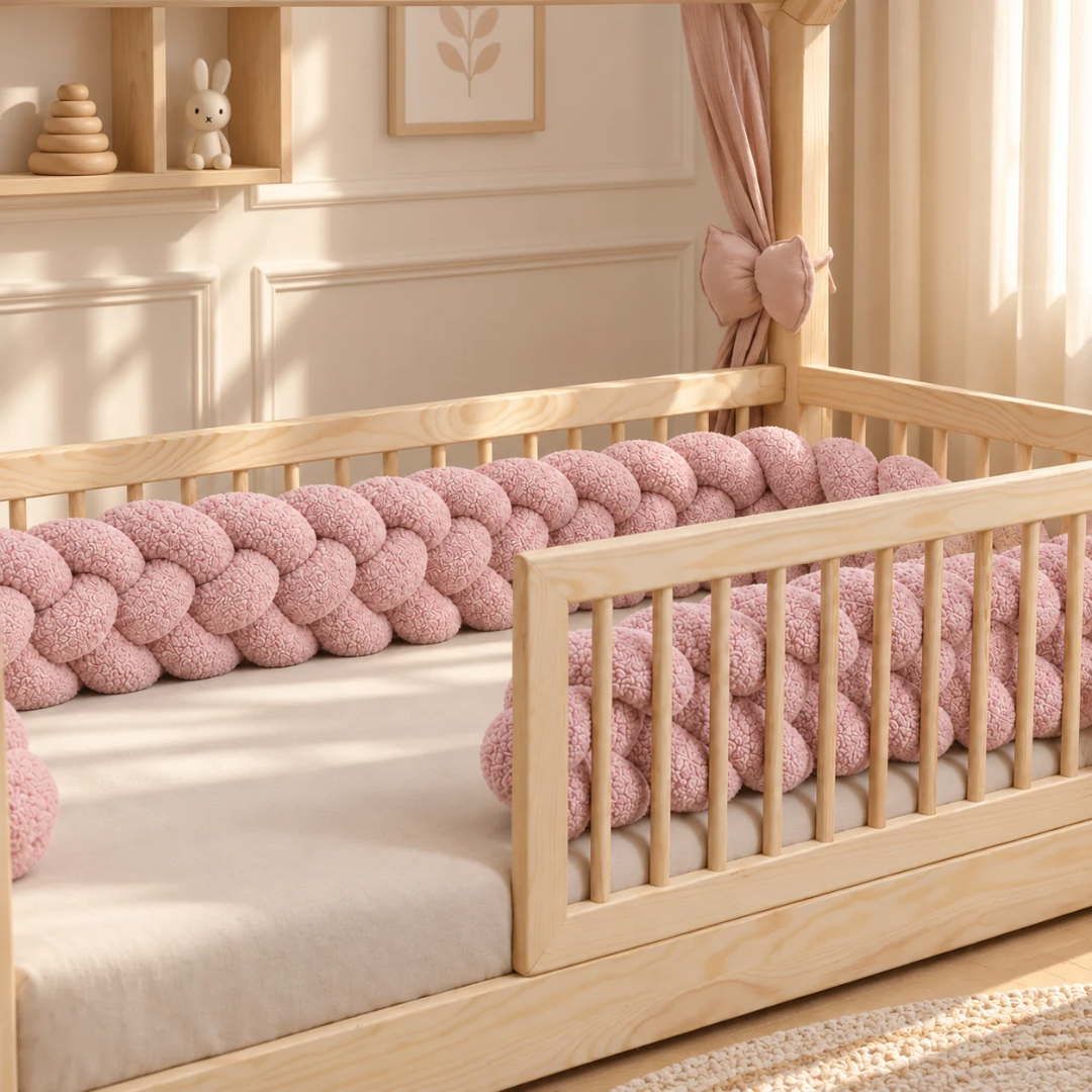 Donkerbeige bedvlecht 180cm
