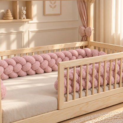 Donkerbeige bedvlecht 180cm