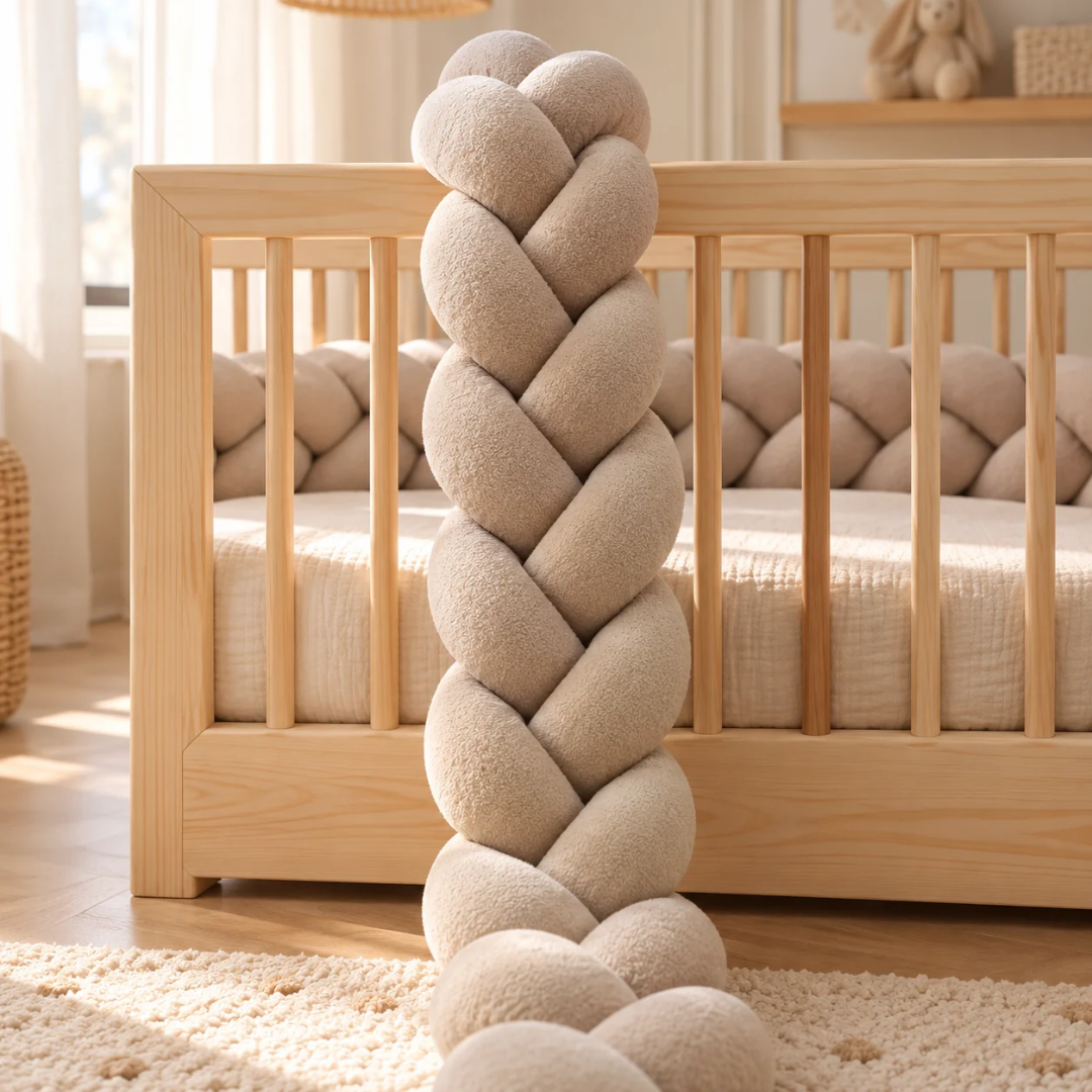Donkerbeige bedvlecht 180cm