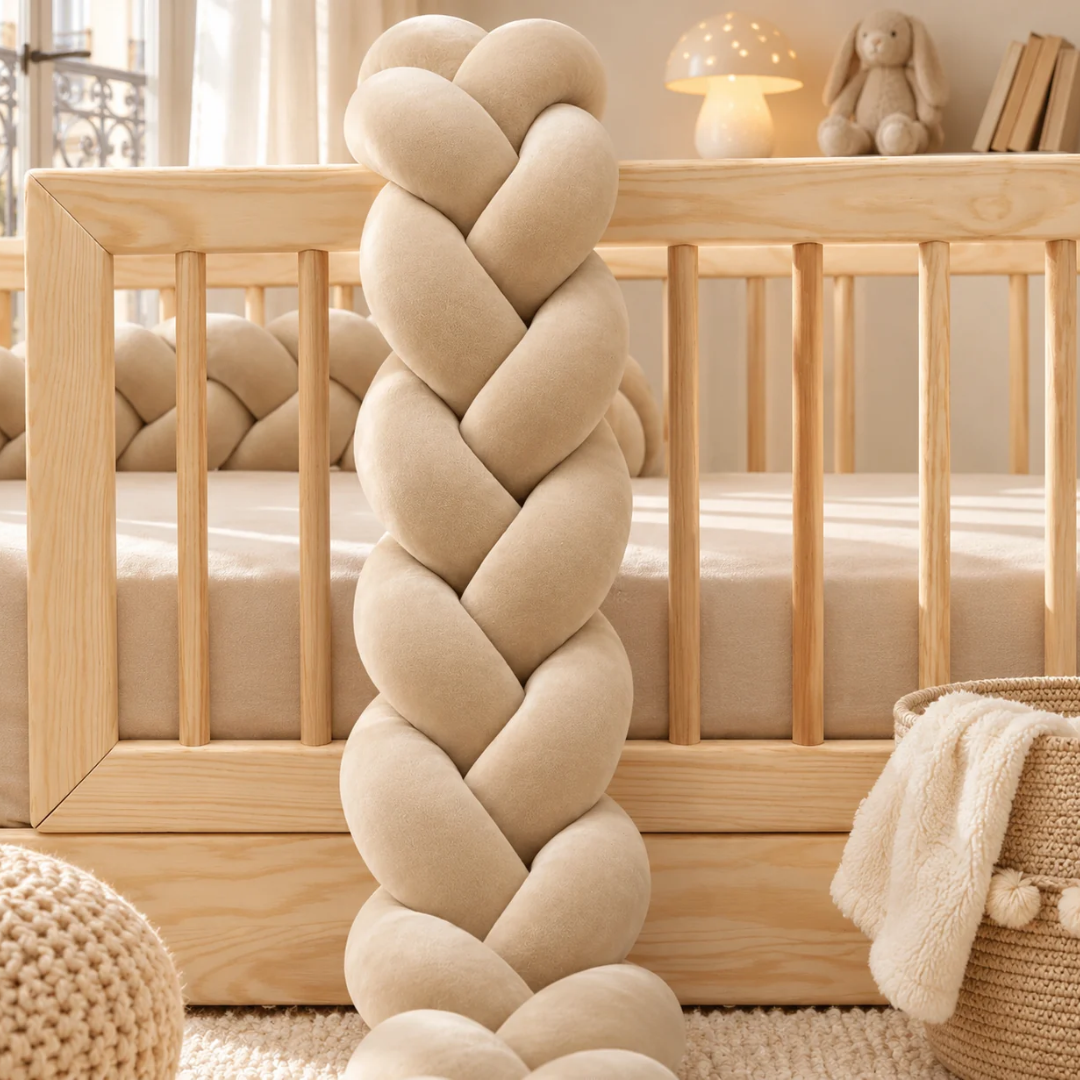 Donkerbeige bedvlecht 180cm