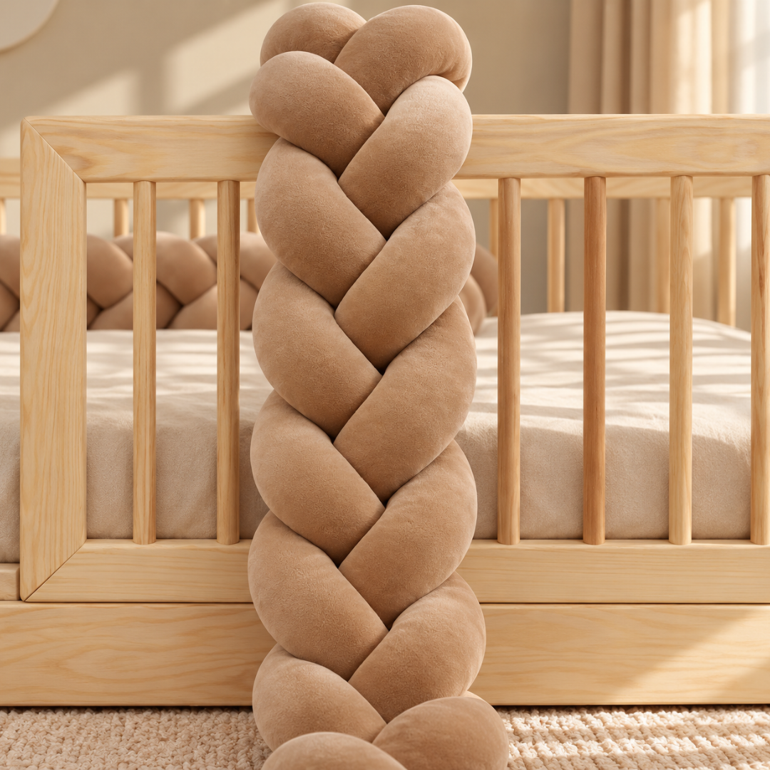 Donkerbeige bedvlecht 180cm