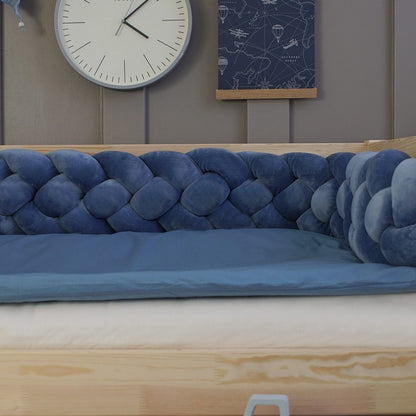 Tresse de lit 4 brins Bleu 340cm