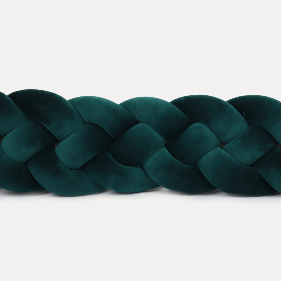 Tresse de lit 4 brins Vert sapin 340cm