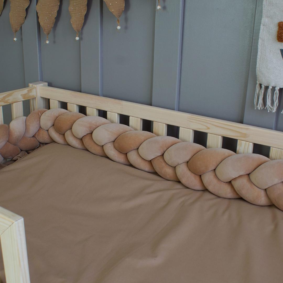 Tresse de lit Moka latte 180cm
