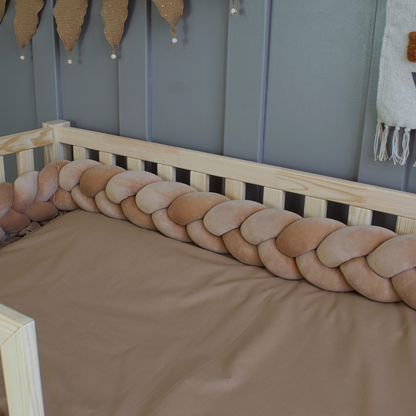 Tresse de lit Moka latte 180cm