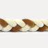 Tresse de lit 3 brins Ecru & camel