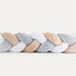 Tresse de lit beige blanc & gris 340cm
