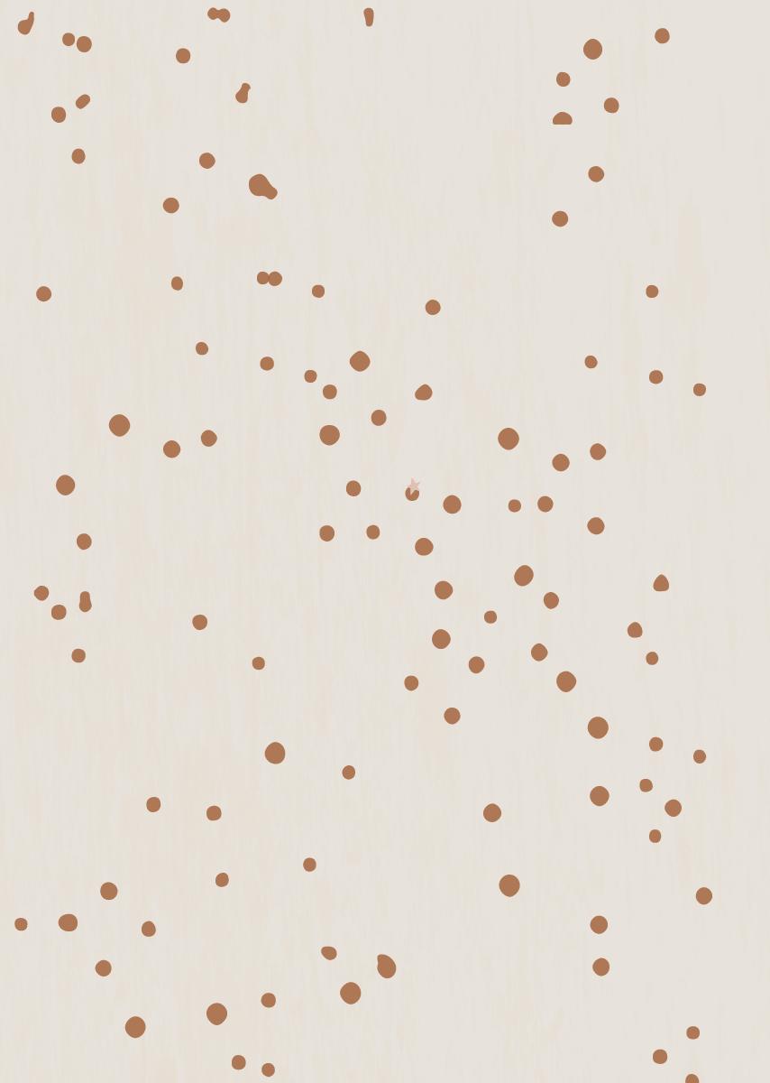 Papier peint chambre enfant confettis - Beige &amp; Marron