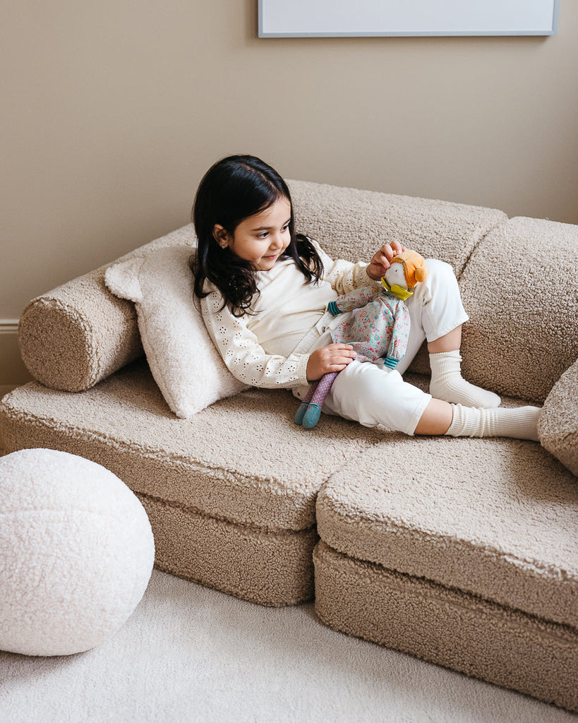 Fauteuil enfant Teddy bouclette