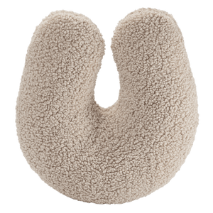 Coussin bouclette Beige