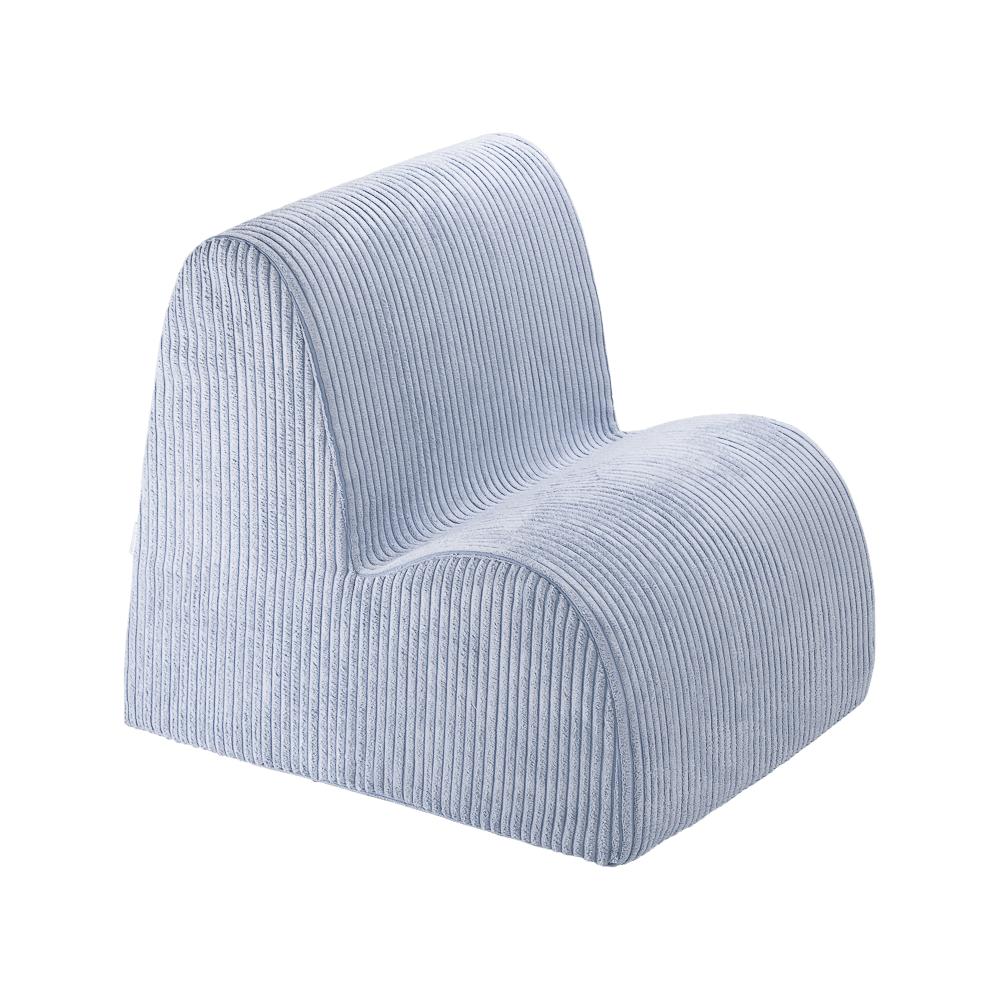 Fauteuil velours Bleu