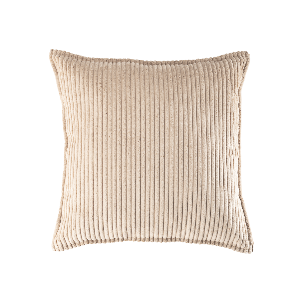 Beige fluwelen kussen