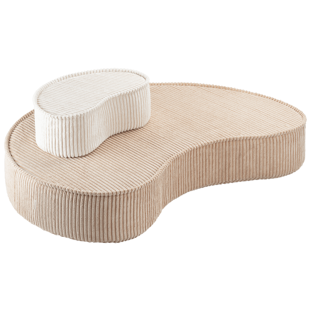 Pouf Montessori Beige et Ecru