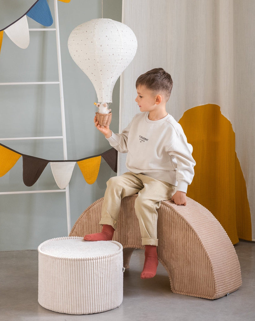 Pouf Montessori Ecru &amp; Beige