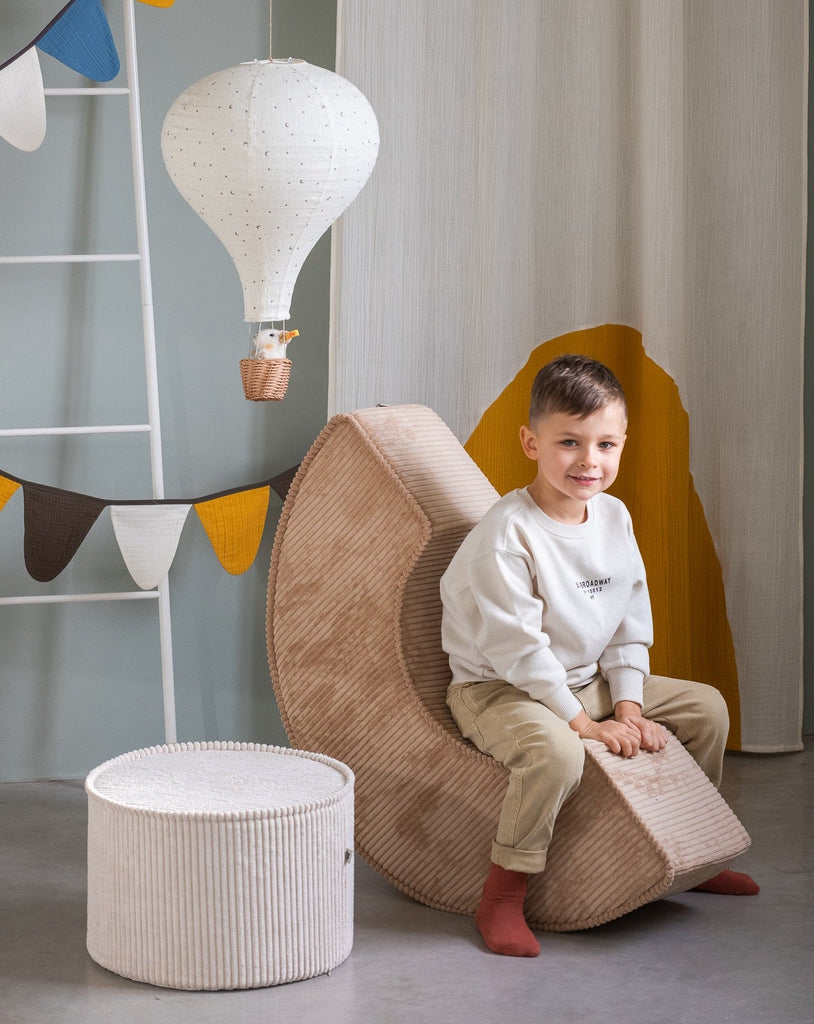 Pouf Montessori Ecru &amp; Beige