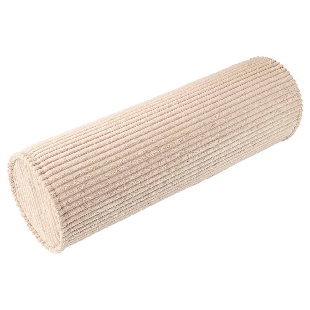 Coussin cylindrique velours Beige