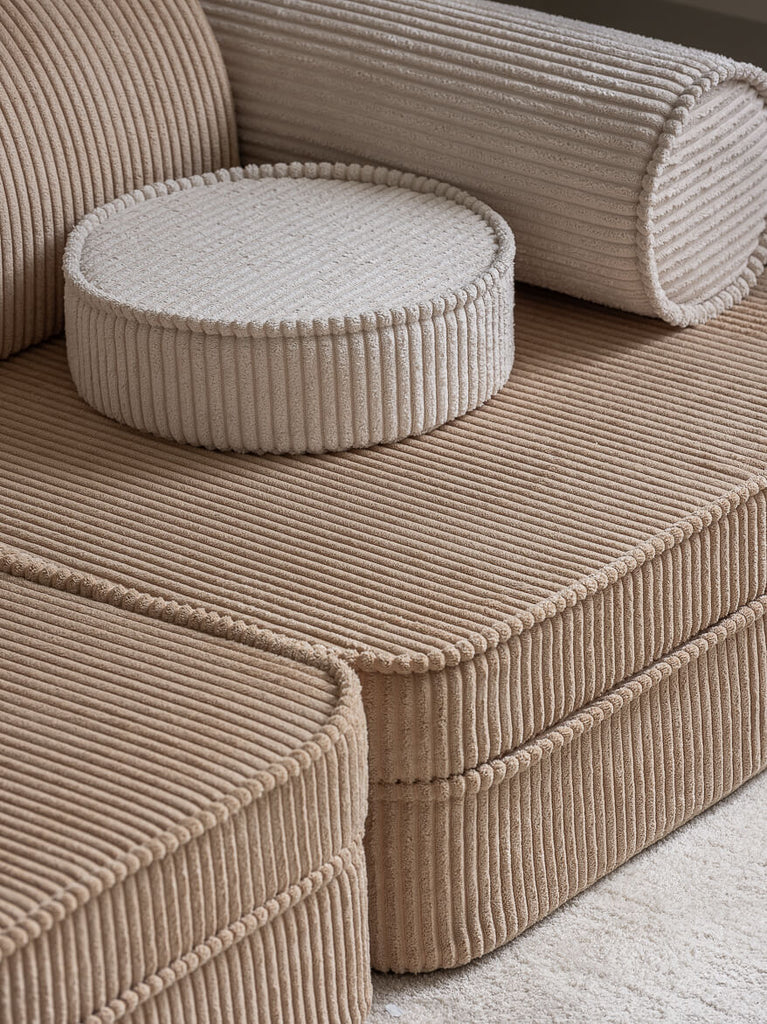 Fauteuil enfant modulable Beige &amp; écru