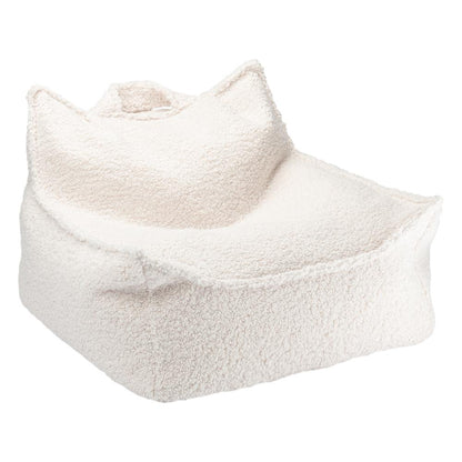 Fauteuil enfant Teddy bouclette Ecru
