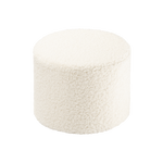 Pouf bouclette blanc