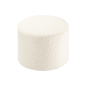 Pouf bouclette blanc
