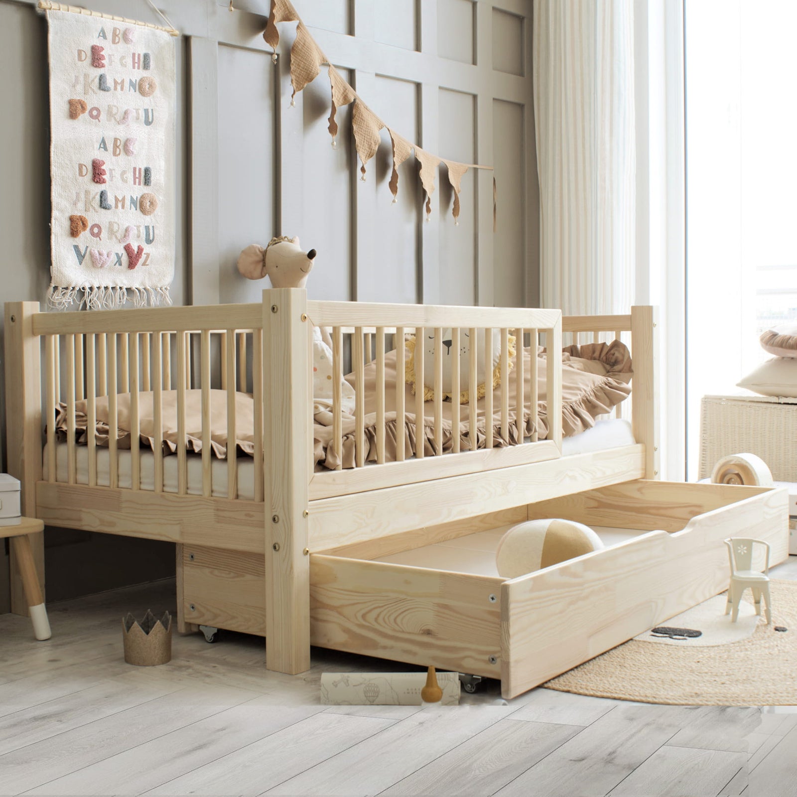 Lit Montessori Alba 90x190cm avec tiroir