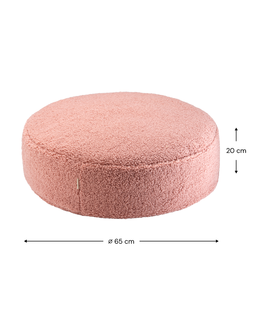 Roze Teddy kinderpoef