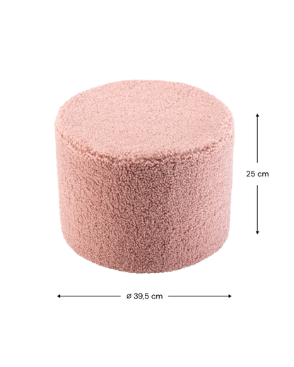 Roze Teddy kinderpoef