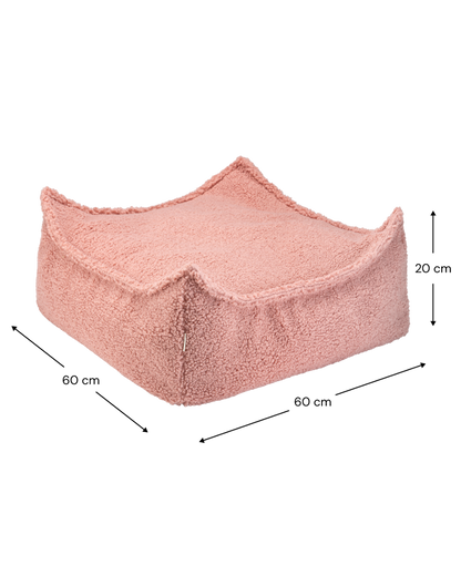Roze Teddy kinderpoef