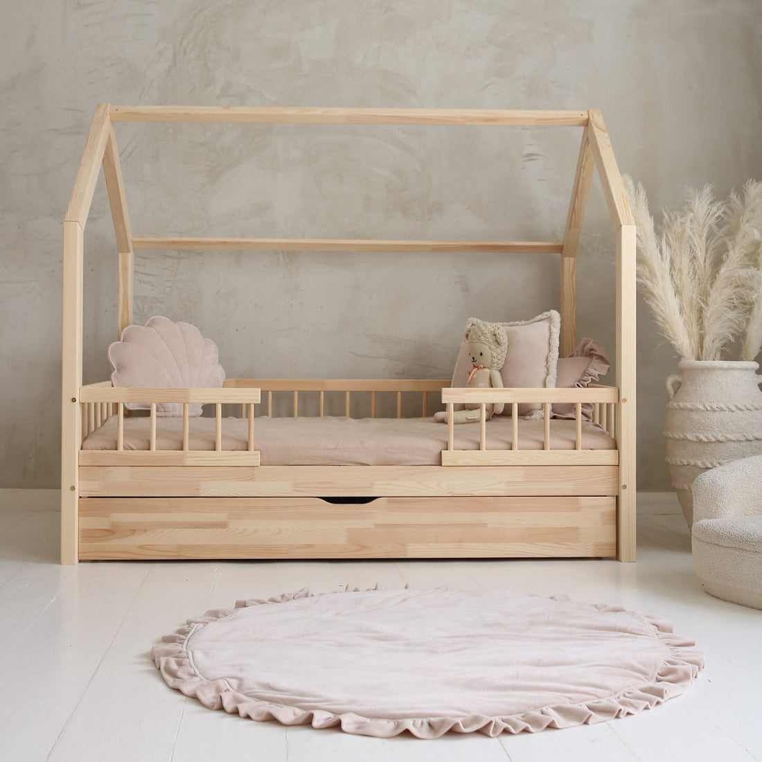 Lit cabane avec tiroir Bella 90x190cm