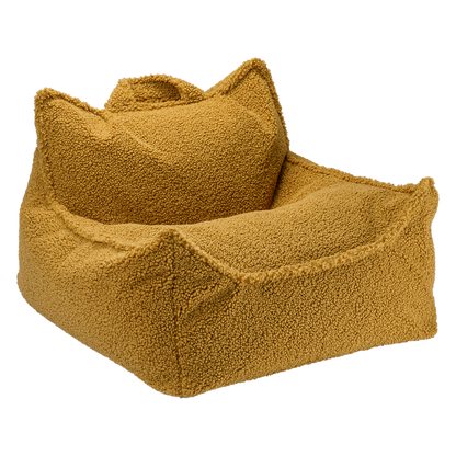 Gele Teddy kinderfauteuil