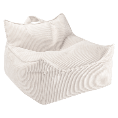 Fauteuil velours Blanc