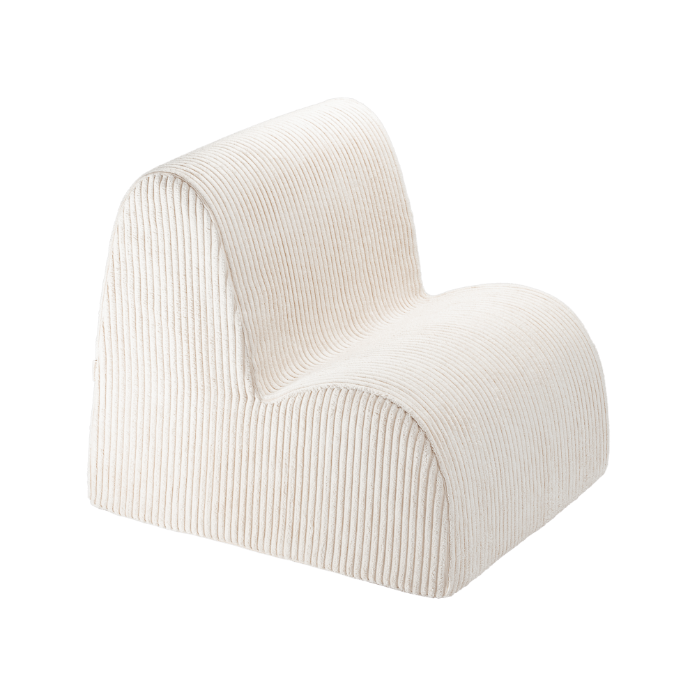 Fauteuil velours Blanc