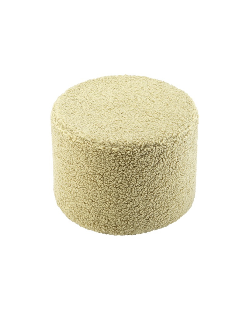 Pouf enfant Teddy bouclette Vert pistache
