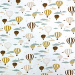 Drap housse jersey de coton bio - Montgolfières