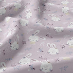 Ciel de lit cabane Parme motif lapin