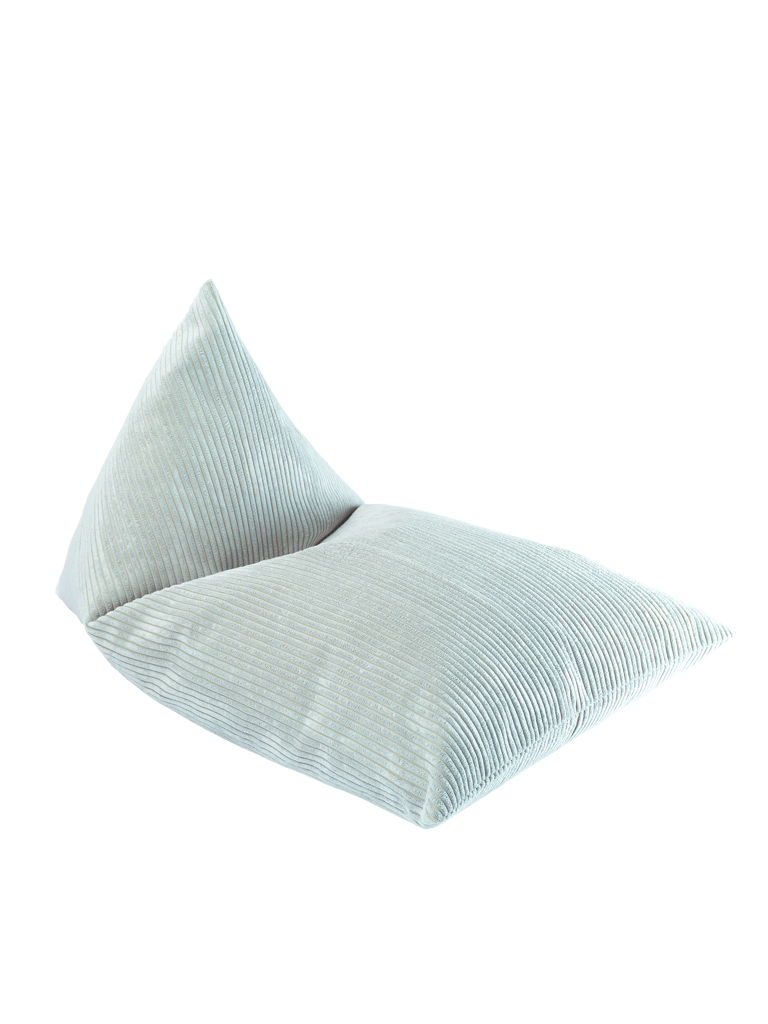 Pouf poire velours Vert menthe