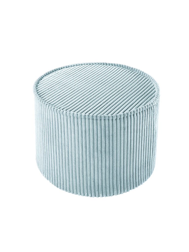 Pouf rond velours Vert menthe