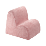 Fauteuil velours Rose